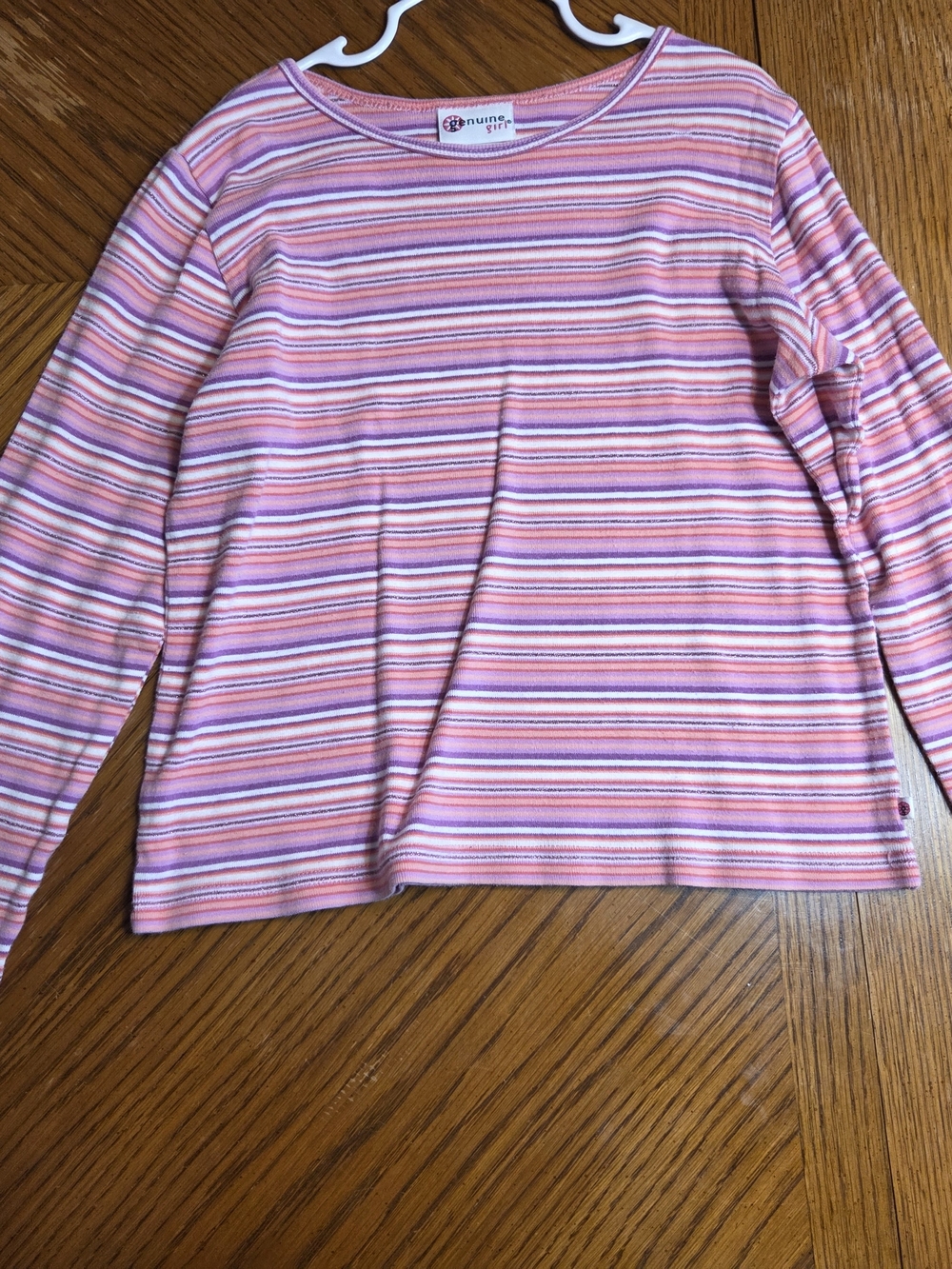 Pink & Lavender Striped Long-Sleeve Tee
